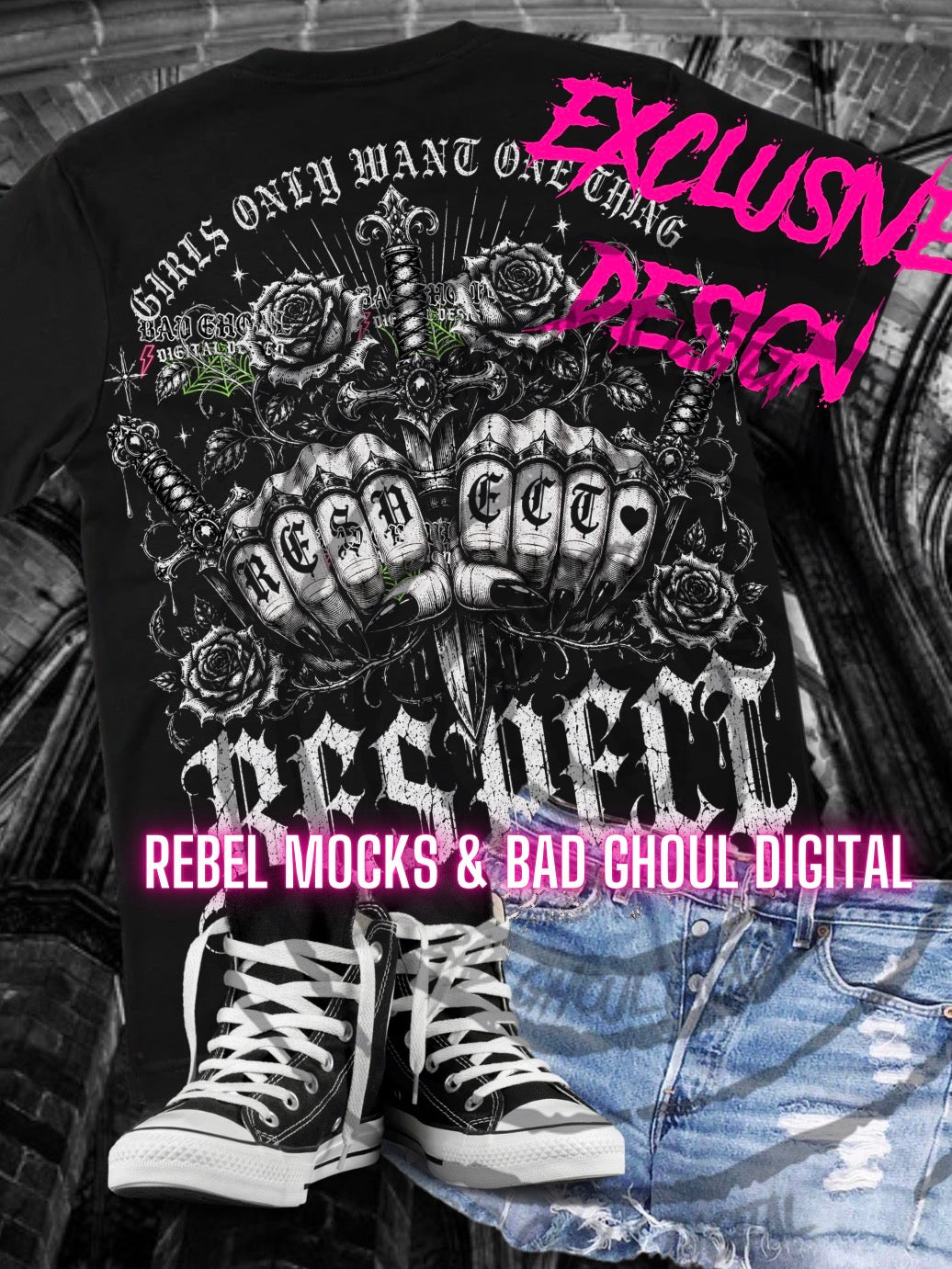 EXCLUSIVE | Respect| PNG DOWNLOAD| Black Fabric