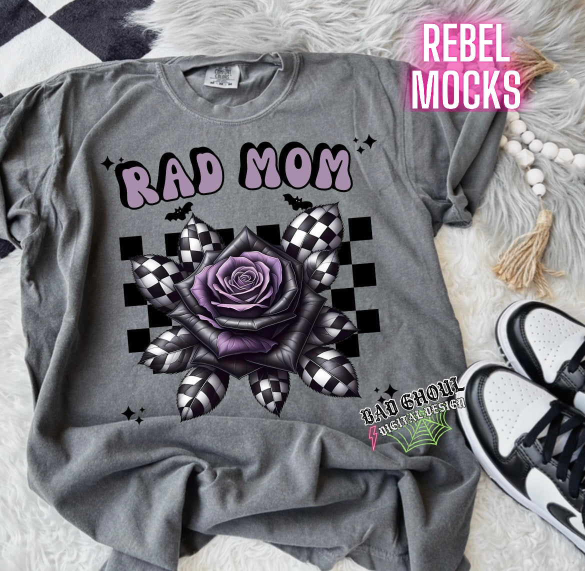 Rad Mom PNG Download – Rebel Mocks & Badghoul Digital