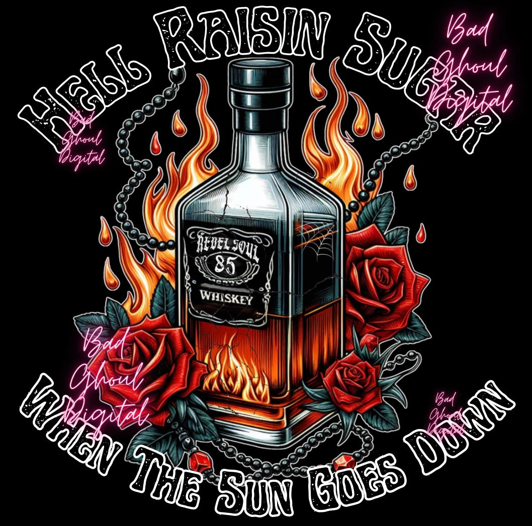 Hell Raisin Sugar PNG Download sub and DTF friendly