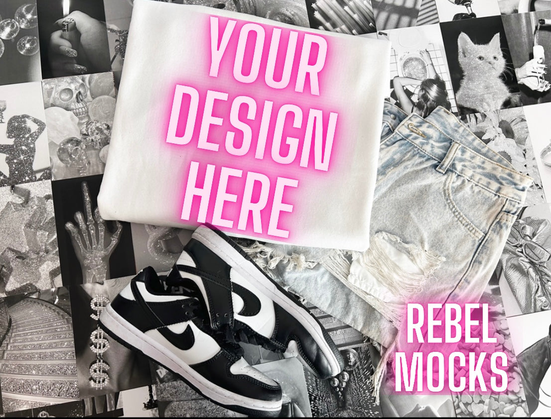 BUNDLE HAWT Vibes Sweatshirt Flat Lay Mock UP