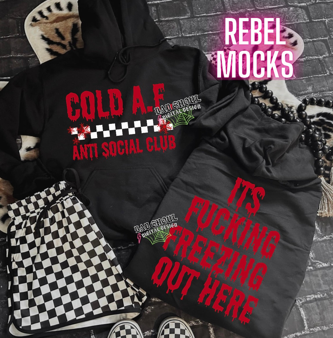 Cold AF front and back PNG Download and non bad word