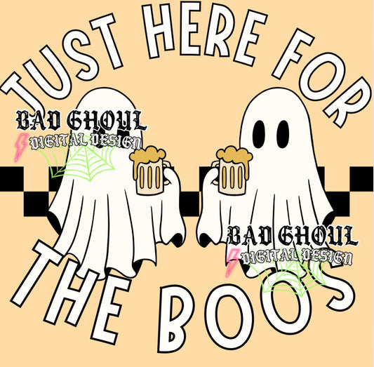 Just Here For The Boos PNG Download