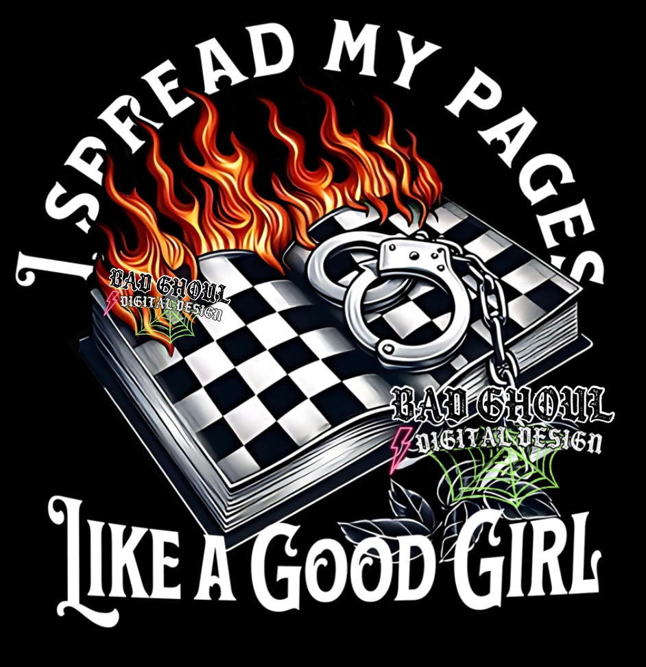 I Spread My Pages PNG Download