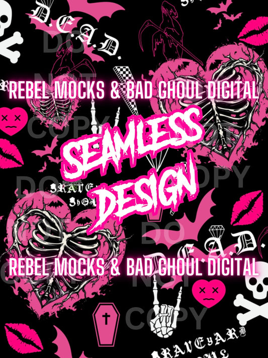 D.E.A.D. Seamless PNG Download