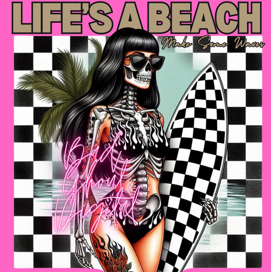 Life’s A Beach PNG Download