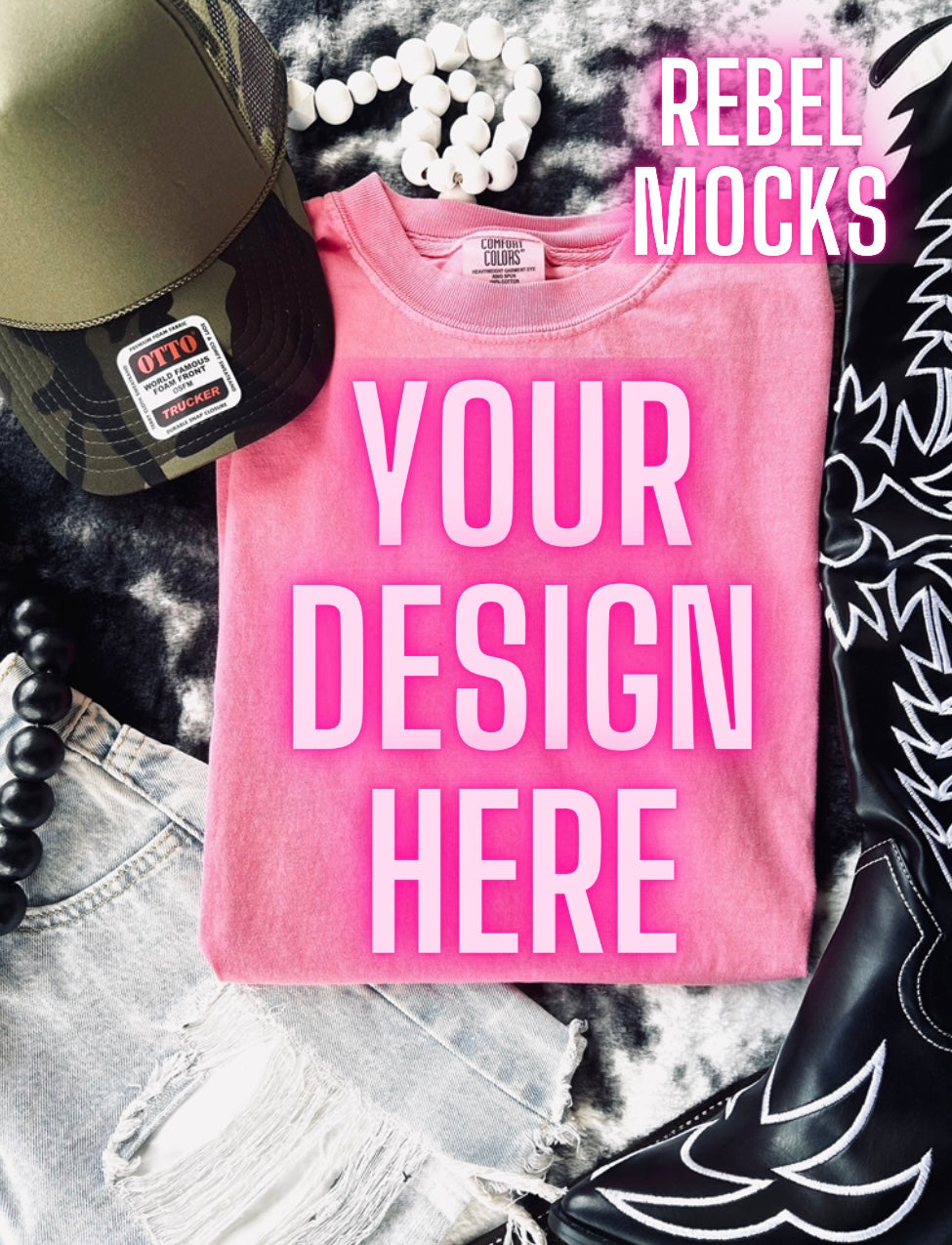 VIBIN CC Crunchberry Tee Flat Lay Mock UP