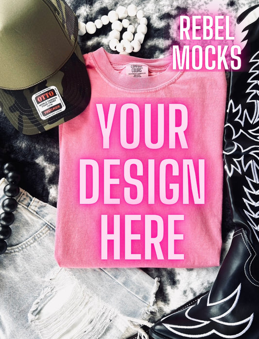 VIBIN CC Crunchberry Tee Flat Lay Mock UP