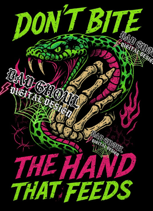 Dont Bite Black Fabric Only PNG Download
