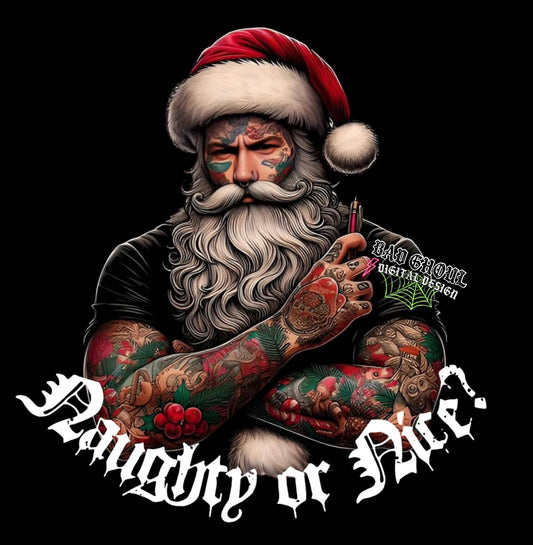 Naughty OR Nice PNG Download