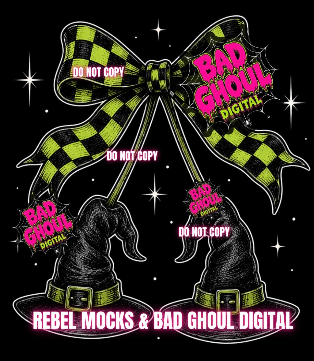 Witch Bow| Black Fabric|PNG DOWNLOAD