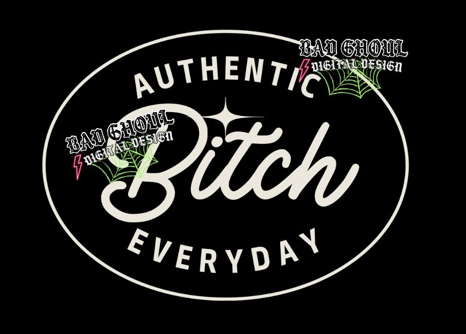 Authentic Bitch Download PNG