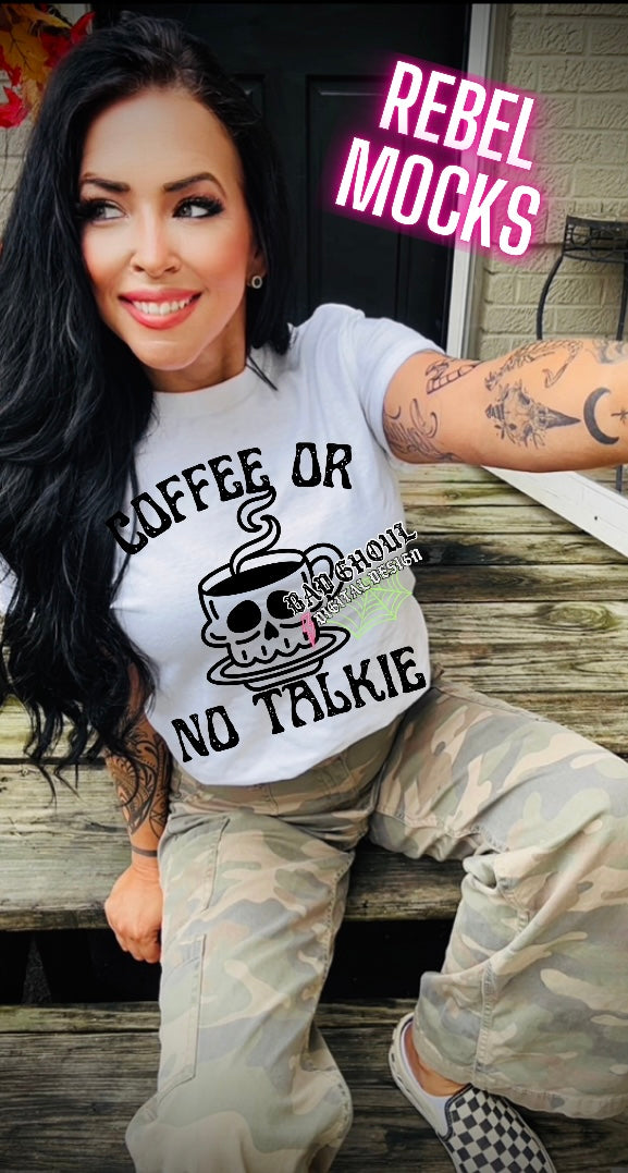 Coffee or no talkie PNG Download 2 Files