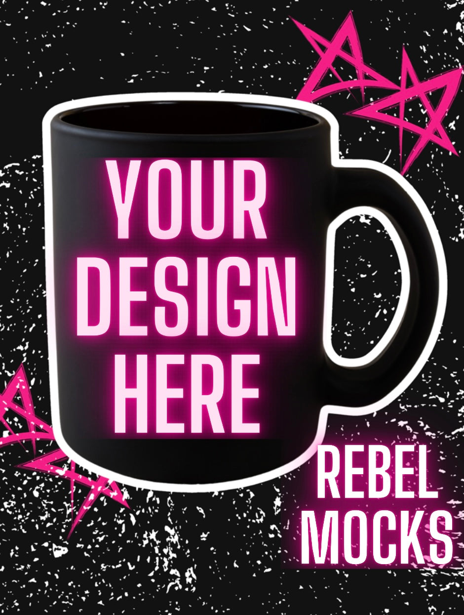 Black Mug Mock Up TRENDING