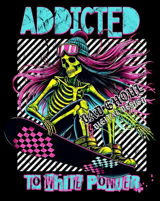 Addicted to White Powder PNG Download