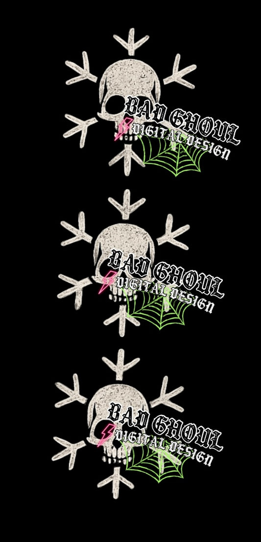 Skull flake Sleeve PNG DOWNLOAD Black Fab Only