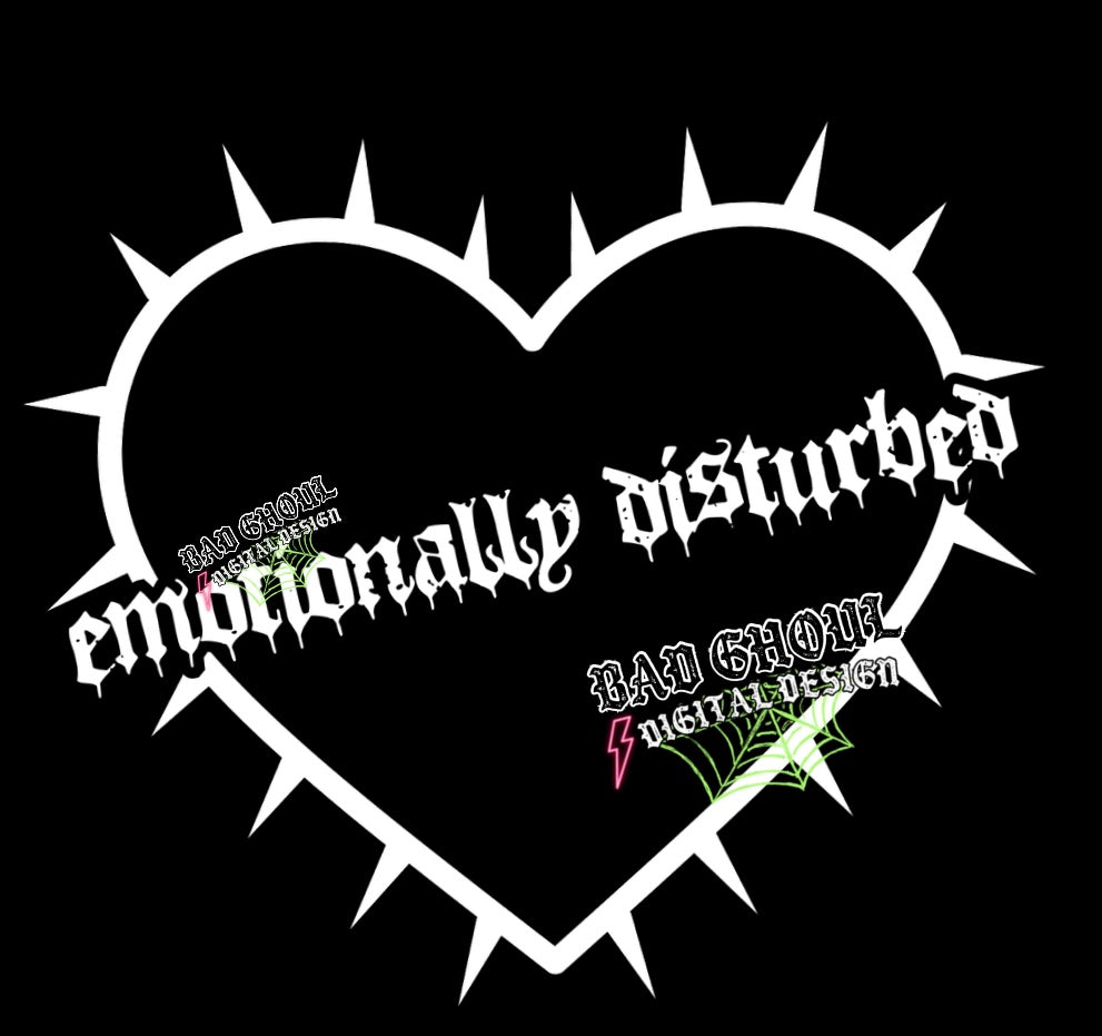 Emotionally Disturbed PNG Download two files black and white