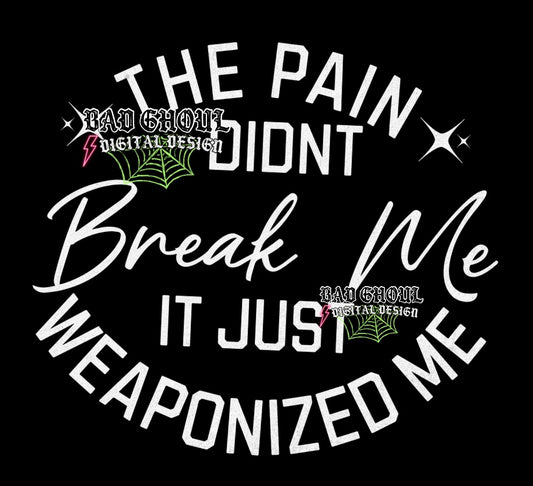 The Pain Didnt Break Me PNG Download