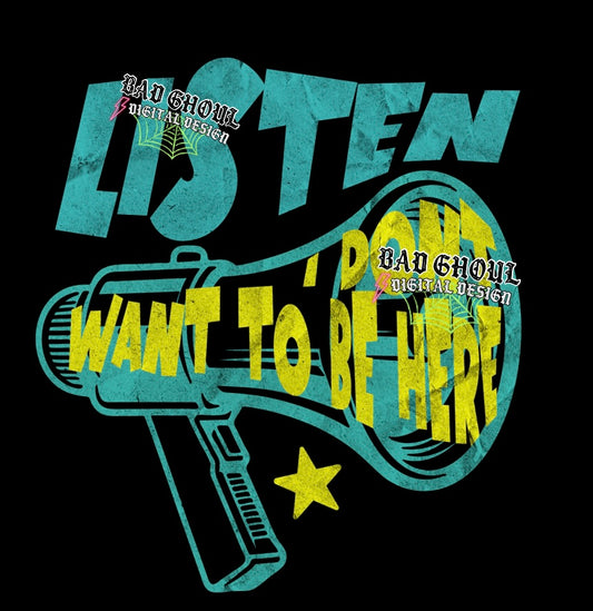 I don’t want to be here PNG Download
