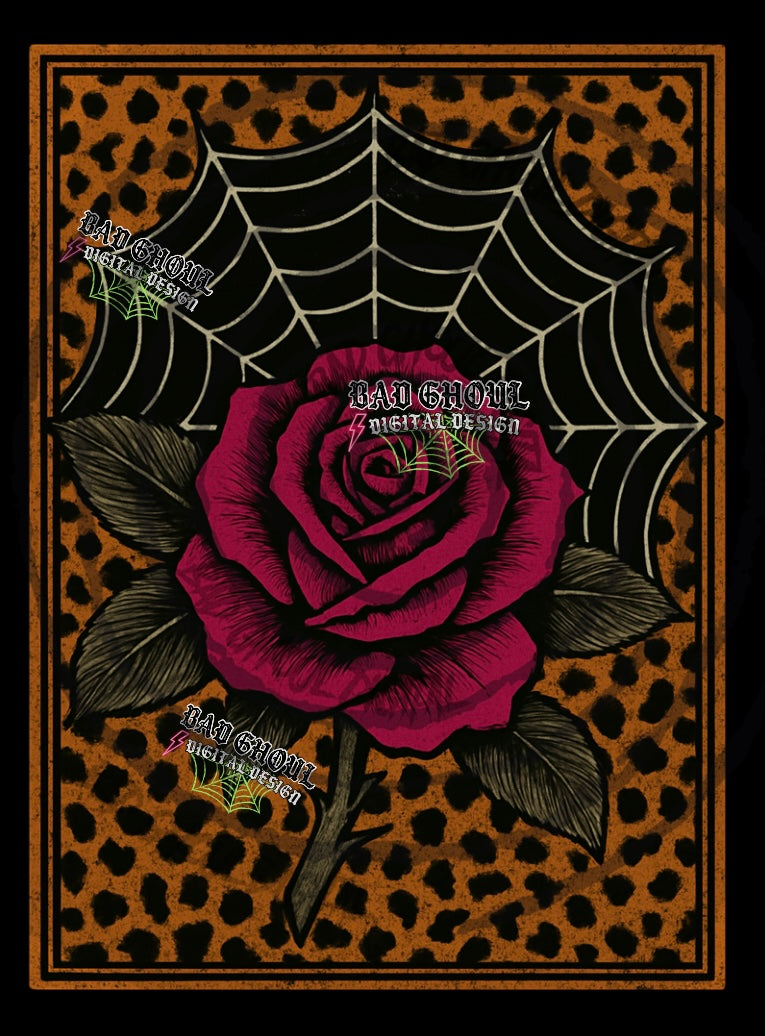 Spiderweb Rose PNG DOWNLOAD