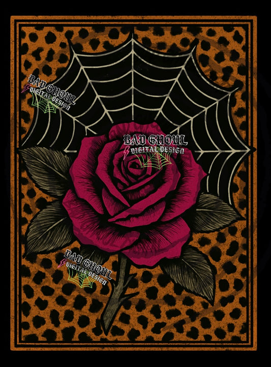 Spiderweb Rose PNG DOWNLOAD