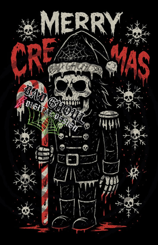 Merry Creepmas PNG DOWNLOAD Black Fab Only