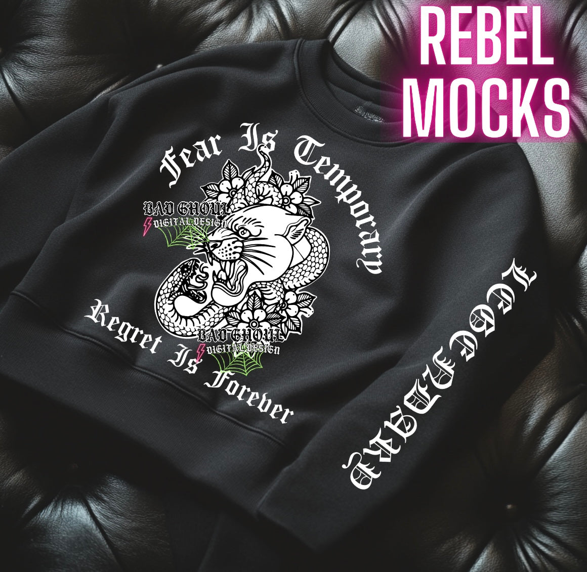 Fear is Temporary + Sleeve PNG Download