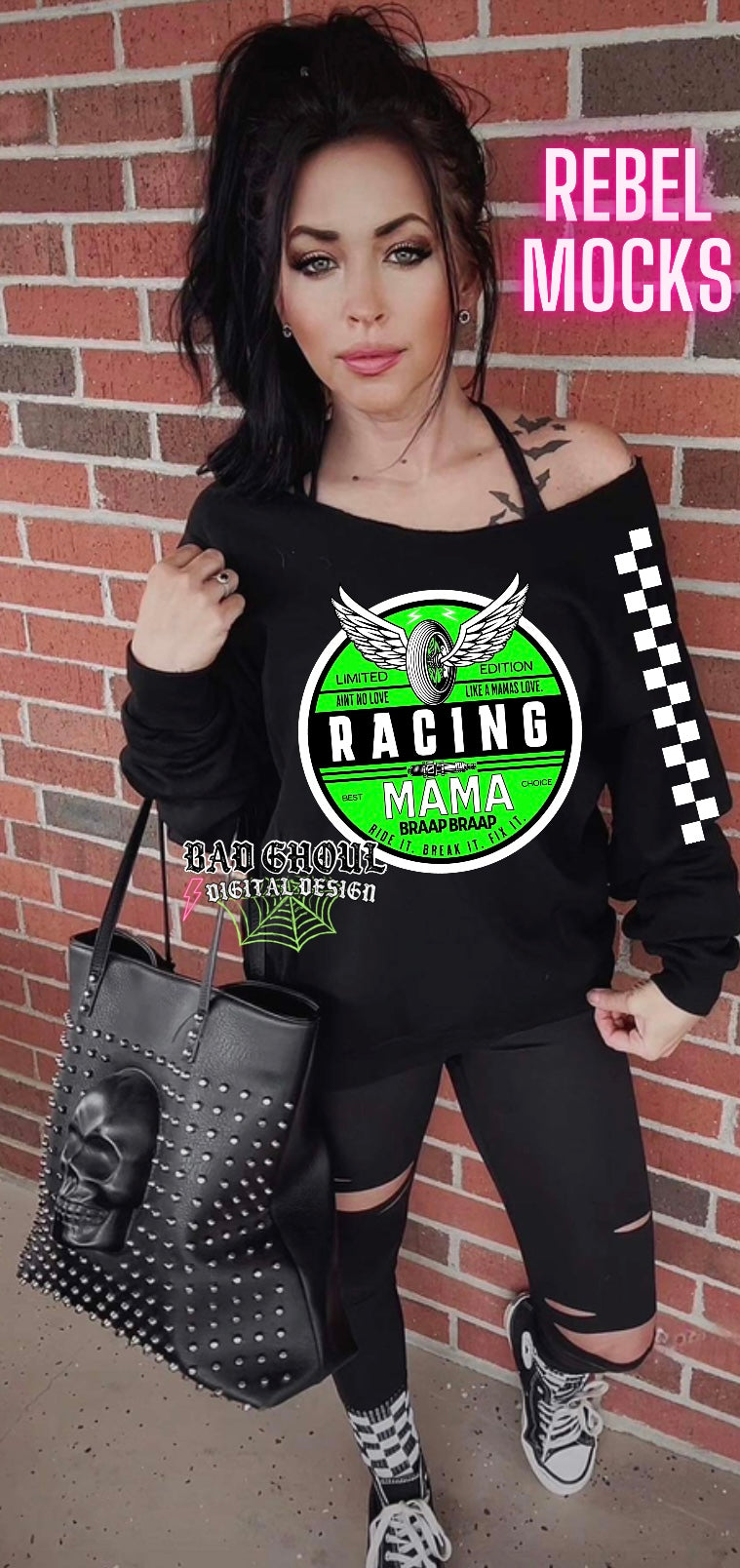 Racing Mama Bundle 7 Files Including Sleeve PNG Download