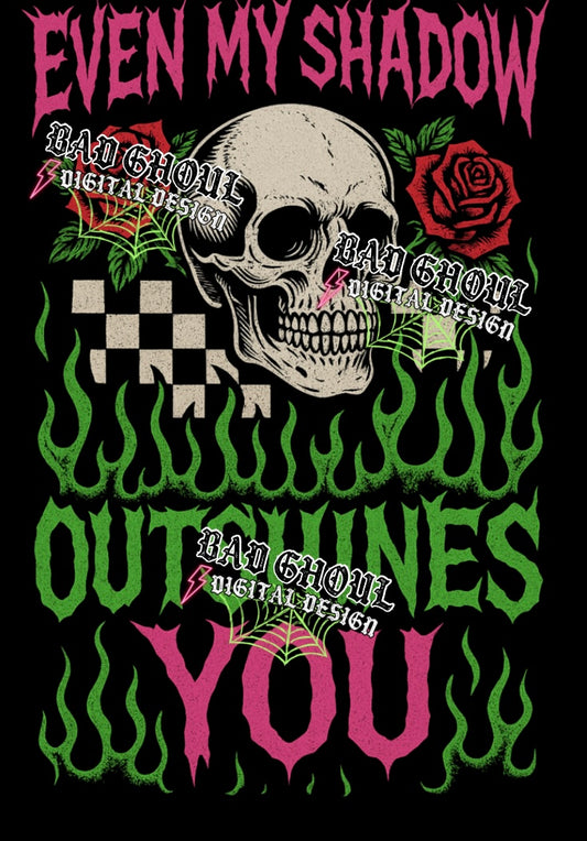 Even My Shadow PNG DOWNLOAD Black Fab Only