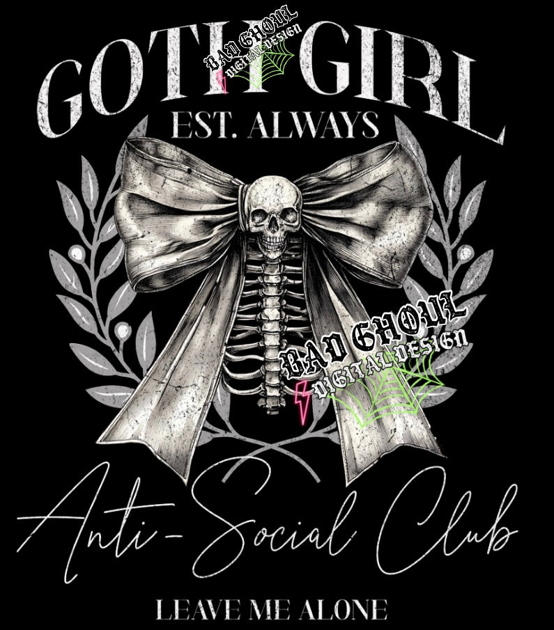 Goth Girl Coquette PNG Download