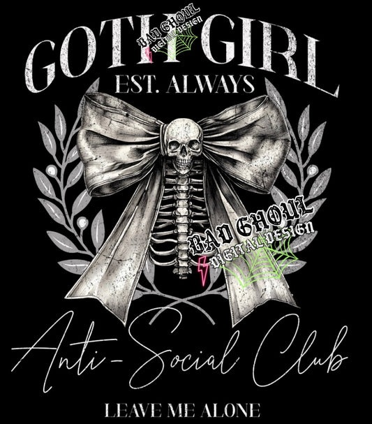 Goth Girl Coquette PNG Download