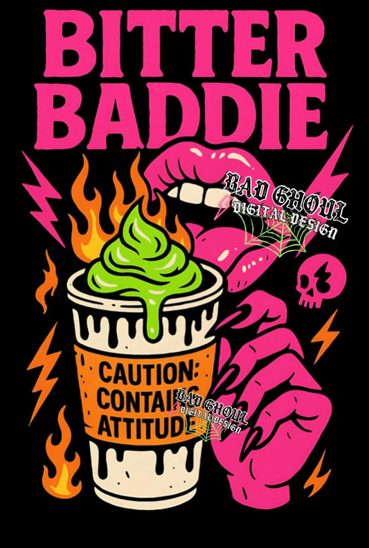 Bitter Baddie PNG Download Black Fabric Only
