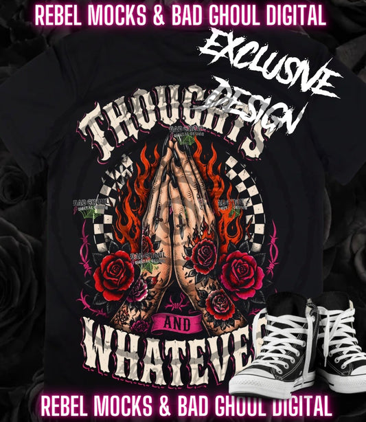 EXCLUSIVE | Thoughts | PNG DOWNLOAD| Black Fabric