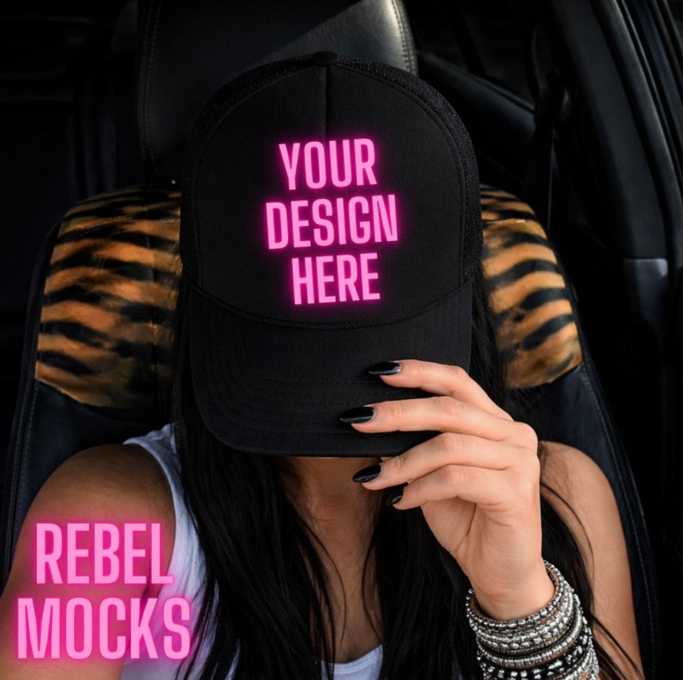 Trucker Hat| Edgy Alternative Mock Up