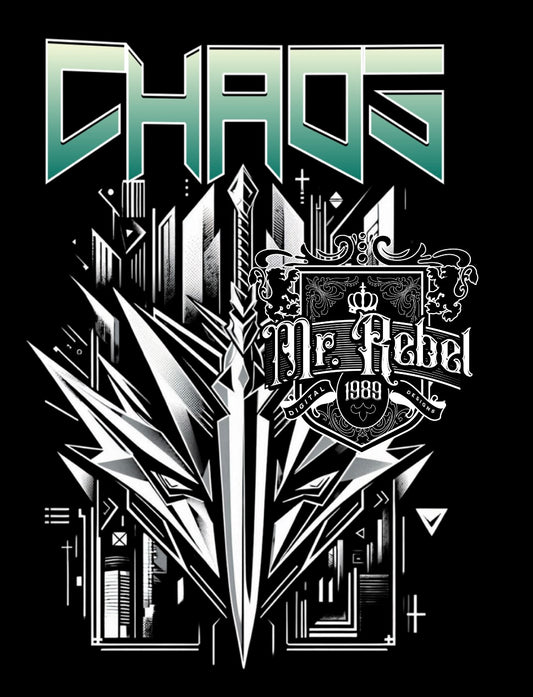 Chaos Cyber Punk PNG Download Black Fabric Only