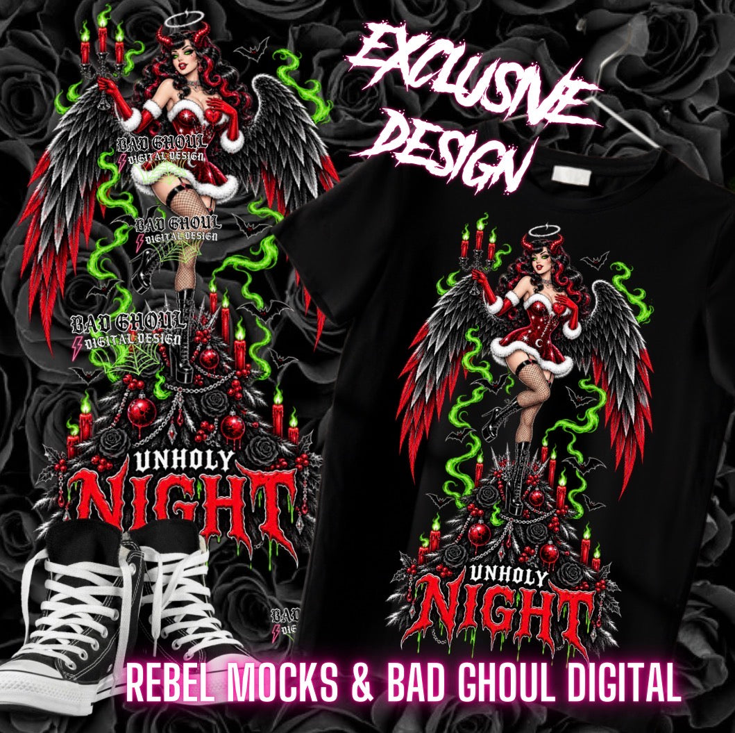 EXCLUSIVE | Unholy Night | PNG DOWNLOAD| Black Fabric