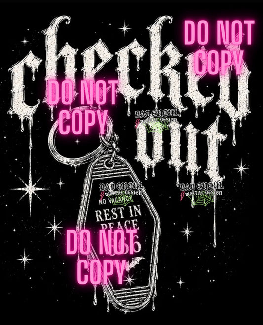 Checked Out PNG DOWNLOAD| Black Fabric
