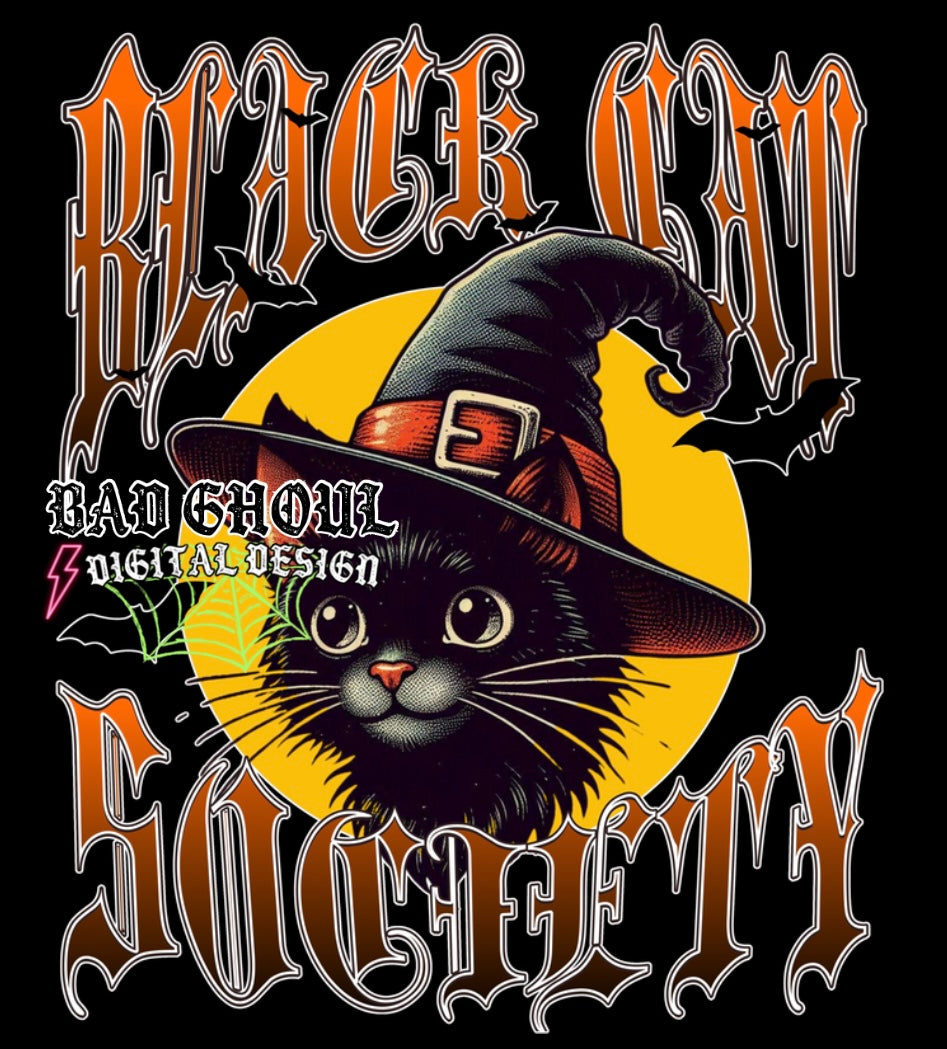 Black Cat Society PNG Download