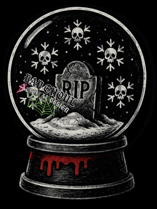 Goth Snowglobe PNG DOWNLOAD Black Fab Only