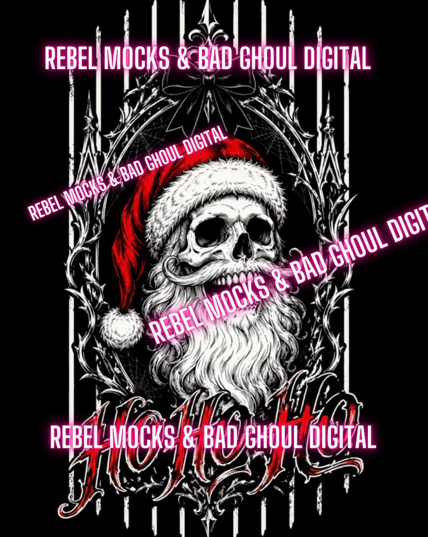 Ho Ho Ho| PNG DOWNLOAD BLACK FAB ONLY