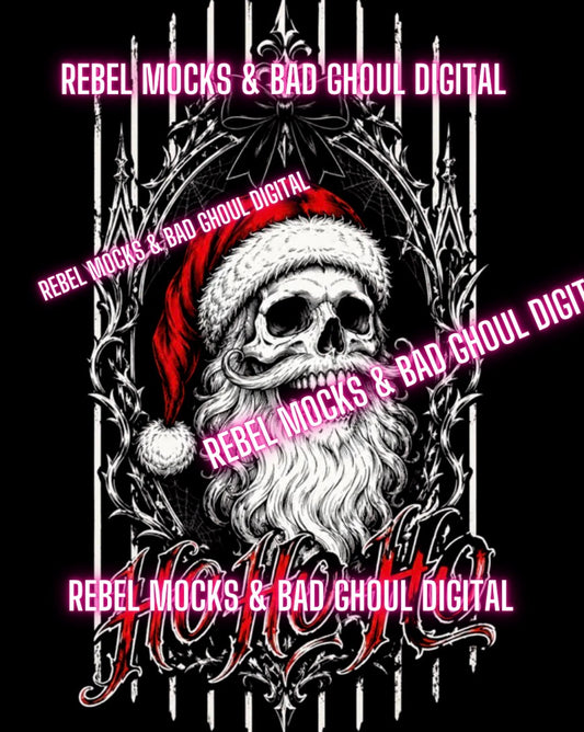 Ho Ho Ho| PNG DOWNLOAD BLACK FAB ONLY