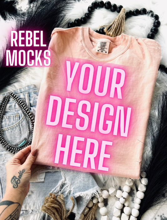 VIBIN CC Peachy Flat Lay Mock UP