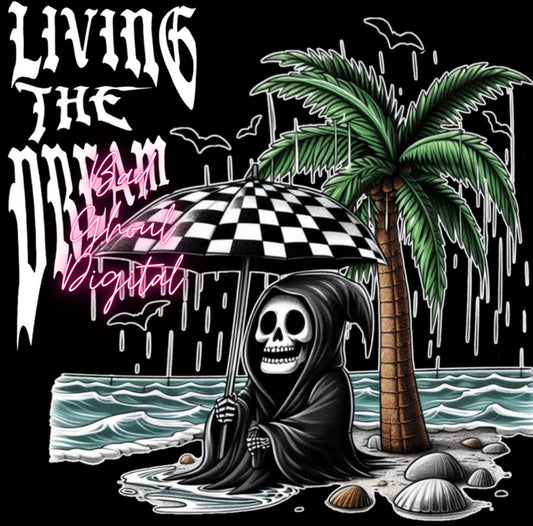 Living The Dream PNG download Sub & DTF