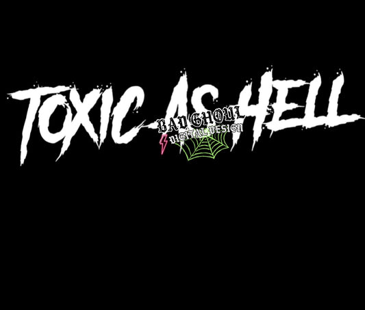 Toxic PNG Download Black and White