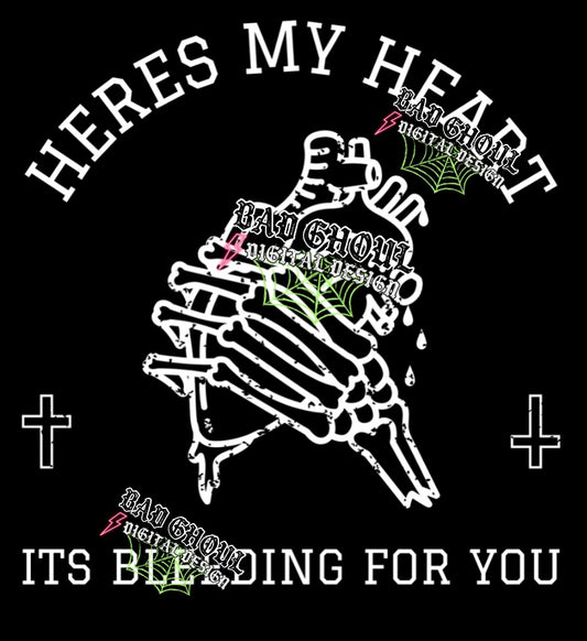 Heres my heart PNG download