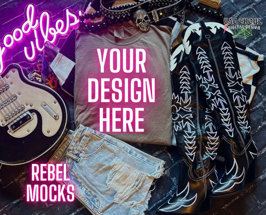 Espresso Tee Flat Lay Trendy Mock Up EDGY