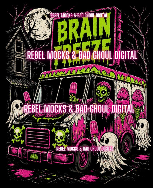 Brain freeze | Black Fabric Ultra Grunge |PNG DOWNLOAD