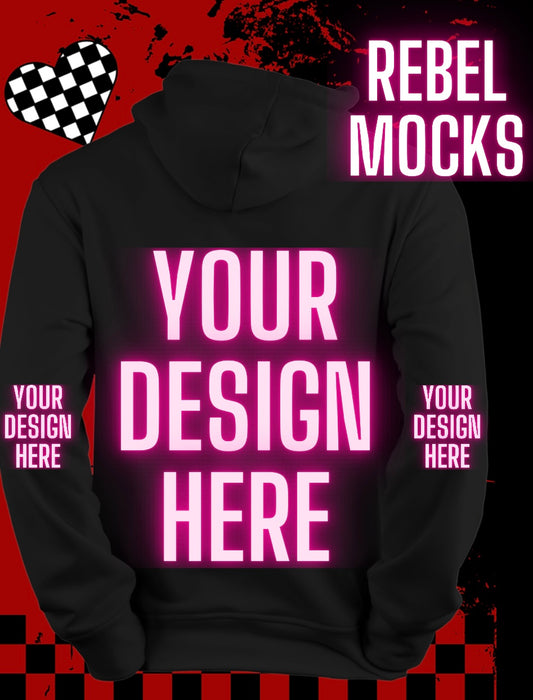 Black Hoodie Mock Up TRENDING