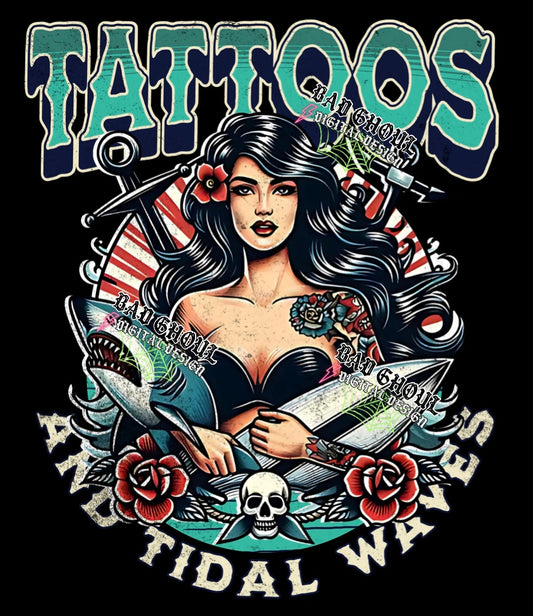 Tattoos & Tidal Waves PNG Download