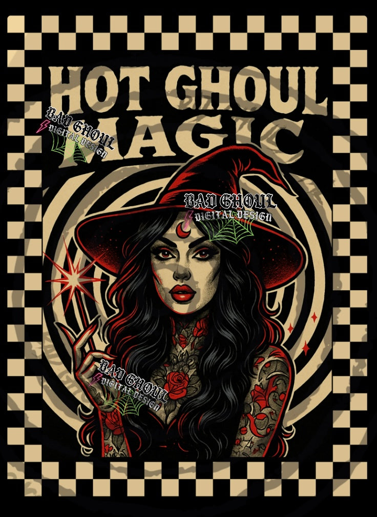 Hot Ghoul Magic PNG DOWNLOAD