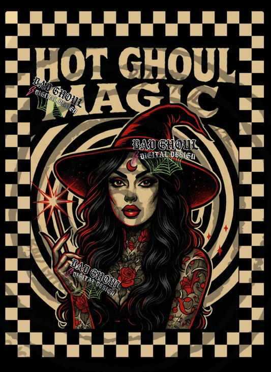 Hot Ghoul Magic PNG DOWNLOAD